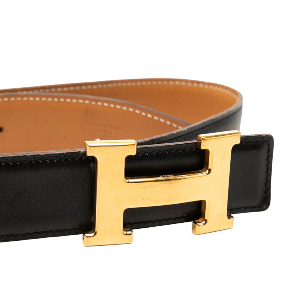 Hermes Constance H-belt, reversible belt, size: 70, black/beige, box calf lea... - Picture 4 of 7